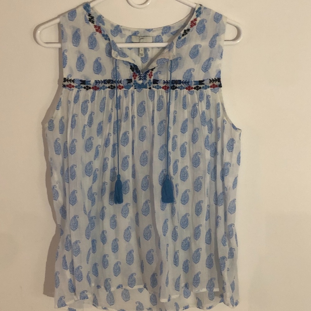 Joie Cotton Tassel Tank